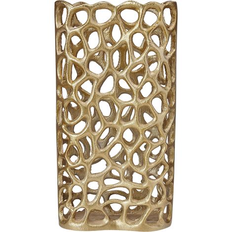 Dekovase SANCHI Metall 33 cm Gold