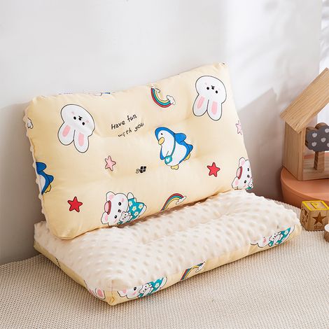 Coussin Doudou 30x50cm en pur coton, coussin pour bébé, coussin de sieste, forme douce et veloutée (1/4)