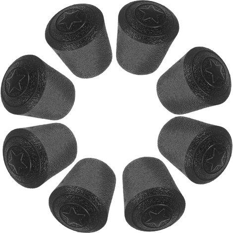 Protections pour Pieds de Chaise pour Protéger Sols et Meubles 8pcs en Caoutchouc Noir, Antidérapantes et Absorbantes Installation Rapide Adaptées pour Pieds Ronds de 10mm (1/5)
