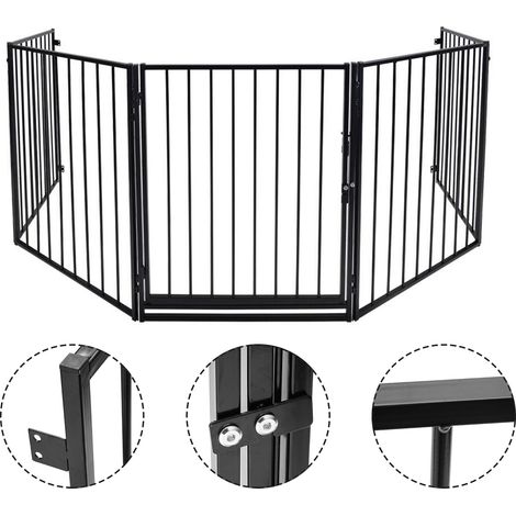 Wolketon Barrera de seguridad 5x niño bebé animales Barrera de seguridad 305x76cm Reja de protección