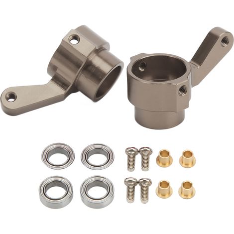 pièces de fusées de direction universelles en aluminium pour voiture RC WPL B14 1/16, couleur titane (1/5)