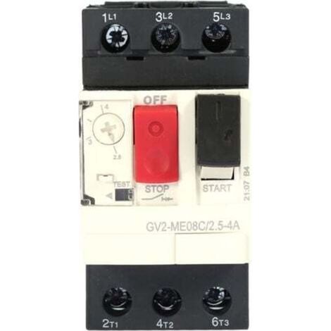 Disjoncteur de protection moteur GV2-ME08C Commutateur de protection moteur 2.5 4A A (1/5)