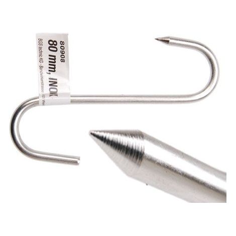 BGS Do it yourself Fleischerhaken INOX 80 mm