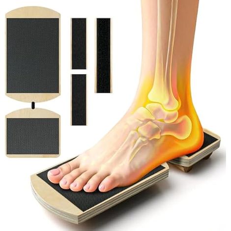 Balance Board - Planche D'Équilibre En Contreplaqué De Bouleau - Pour Rééducation De La Cheville Et Stabilisation Du Pied - 1 Pièce (1/3)