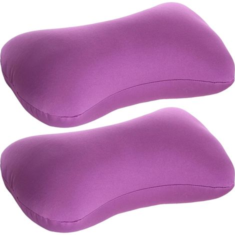 Kleines 2-teiliges Kissen-Set, weiches, knochenförmiges Nackenstützkissen, bequemes, tragbares Rückenkissen zum Schlafen im Büro, im Auto und auf Reisen (1/5)