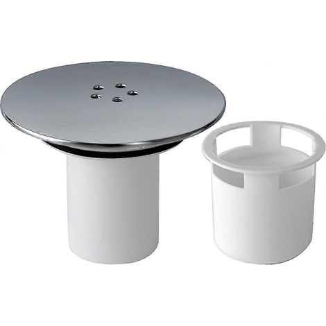 Couvercle de bonde de douche amovible de 115 mm, chromé, remplacement de siphon de douche (1/5)