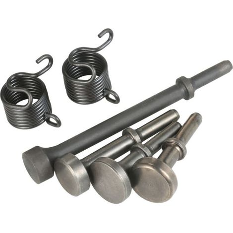 Jeu de 6 embouts de lissage pour marteau pneumatique, burins pneumatiques en acier 40Cr avec ressort (1/5)