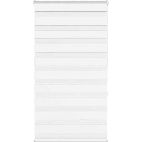 4014750 Store zèbre blanc 75x150 cm largeur du tissu 70,9 cm polyester (1/5)