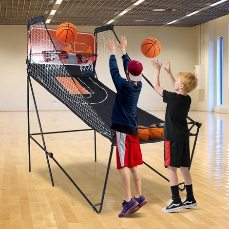Dès 8 ans, jeu de basket arcade pour la maison, cadre pliable, score électronique et effets sonores (1/5)