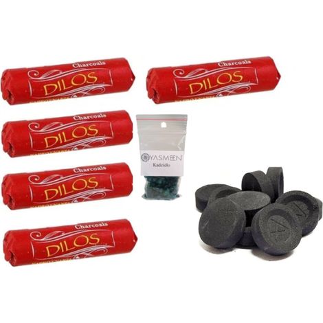 Carbone Yasmeen Bakhoor, 5 rotoli da 35 pezzi - 22 mm (1/3)