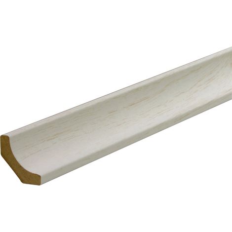 B.S. Bauprogramm Hohlkehlleiste 260 cm 24 x 24 mm Esche weiß Leisten