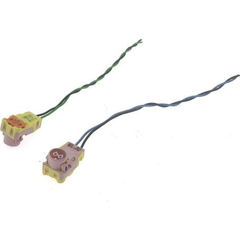 DJ70278-1-21 Pink connector with wires for driver and passenger collision sensors for Hyundai, Volkswagen, BMW, and Mercedes-Benz. (1/4)