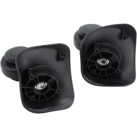 Roue pivotante Noire de Haute qualit&eacute, Rouleau &agrave Bagages 2 pi&egraveces, pour Valise de Voyage Valise