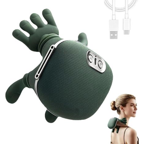 Neck Massager with Heat, 4D Neck and Shoulder Massager with 3 Massage Functions & 2 Heat Settings, Wireless Relax Muscles, Relieve Tired, for Home, Office, Travel, Gifts (1/5)