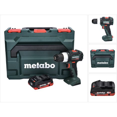 Perceuse-visseuse sans fil Metabo BS 18 LT BL 18 V 75 Nm sans balais + 1 batterie 4,0 Ah + metaBOX - sans chargeur