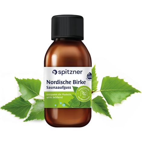 Spitzner Saunaaufguss Nordische Birke 125 ml Hydro Sauna Aufguss Gesundheitsaufguss