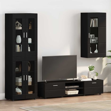 Teenpull – Holzschrank Schwarz Holzwerkstoff (1/5)