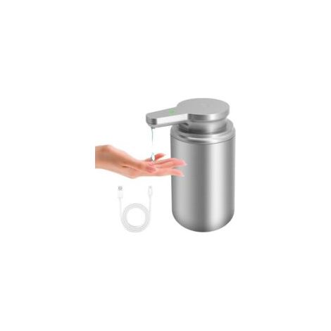 Automatischer Seifenspender (400 ml), Edelstahl mit Sensor, Infrarot-Seifenspender, Bewegungssensor, USB-C-Ladeanschluss, elektrisch, für Küche und Bad – Crezuo