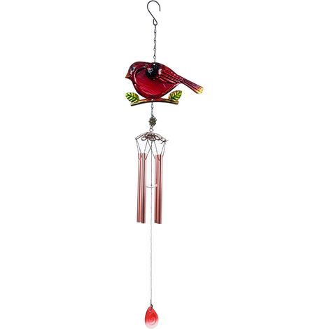 Carillon éolien en verre en forme d'oiseau, décoration de jardin ou de cour (1/5)