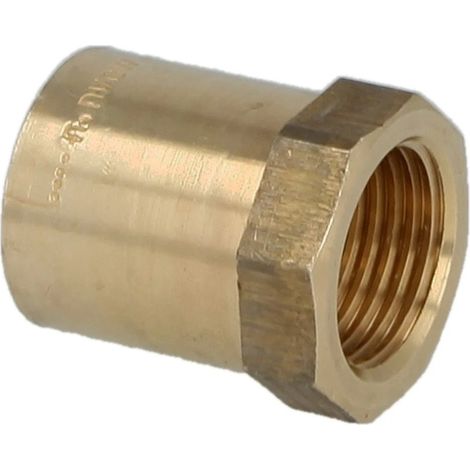 Raccord à braser laiton rouge manchon de transition 28 mm x 3/4’’ F/FF