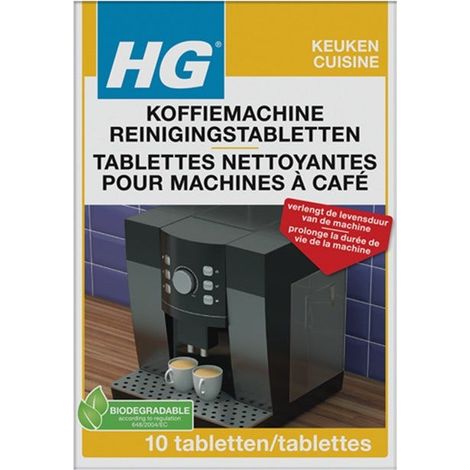 Pastiglie per la pulizia della macchina da caffè HG