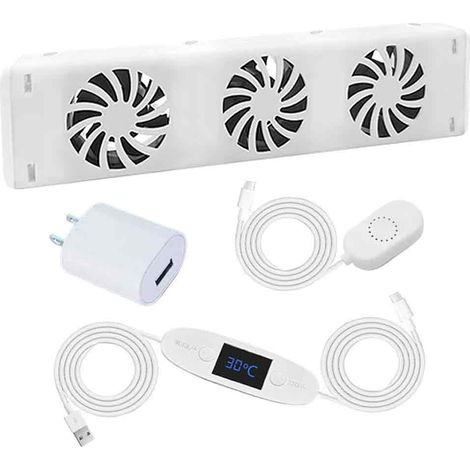 Ventilateur de cheminée magnétique intelligent à 3 ventilateurs pour radiateur domestique, moyenne gamme, MXRV-01 (1/5)