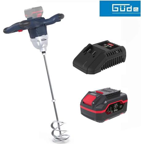 Güde Akku Rührwerk RW 18-401-30 mit Akku 4.0 Ah und Ladegerät 3 A (1/5)