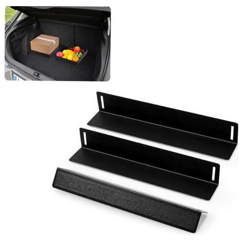 Organizzatore per bagagliaio, divisorio per bagagliaio, organizer per bagagliaio con chiusure in velcro per auto, SUV, station wagon, lungo 30 cm, divisorio antiscivolo per bagagliaio, set da 3 pezzi (1/5)