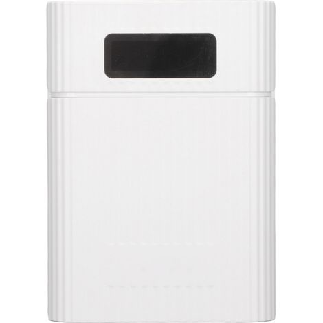 Boîtier de stockage M09B pour 4 piles 18650, entrée micro USB Type-C, kit portable de banque d'alimentation DIY, blanc (1/5)