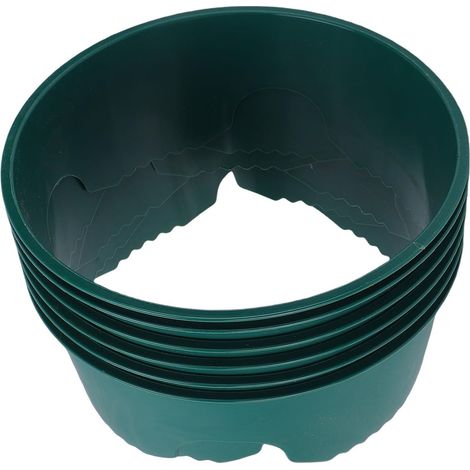 6 pièces Anneaux de Culture de Plantation de 8,58 Pouces Anneaux de Piquet d'arbre Protection des Plantes Bordure Ronde avec Fond dentelé pour légumes Fleurs arbustes (1/5)