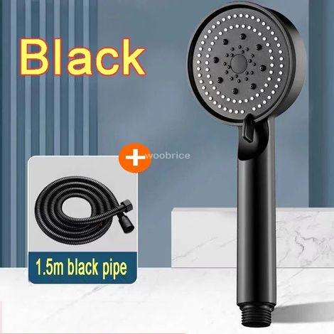 (Style 2) Pommeau de douche/robinet de lavabo haute pression, 5 modes réglables, flexible, économie d'eau, arrêt automatique, accessoires de salle de bain (1/5)