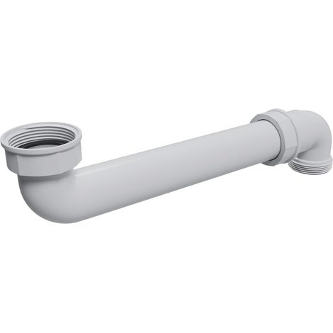Siphon d'angle 1 1/2 pouce - Plastique compact pour évier de cuisine - Évacuation efficace (1/5)