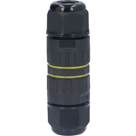 Connecteur Etanche - IP68 - M25 - 5 Fils - Pour Câbles 10 À 14 mm - Noir - 1 Pièce (1/5)