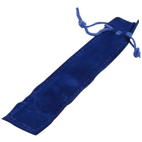 50 blaue Samt-Federmäppchen, einzelne Beutel (1/5)