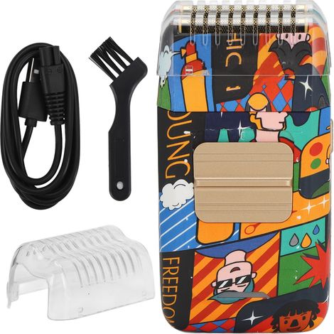 Tondeuse à cheveux homme rechargeable USB, double lame, étanche, rasoir électrique coupe-cheveux (1/5)