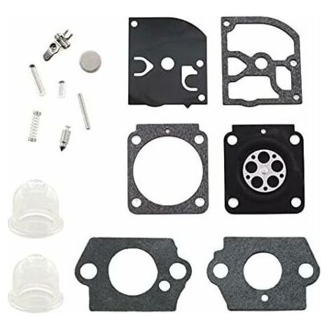 FENOPLASTICAForehill – Kit de réparation de membrane de carburateur Stihl FS38 FS45 FS55 FS46 HS45 BG45 BG85 MM55 BT45 C1Q-S66 – 2 joints et 2 ampoules d'amorçage inclus (1/3)