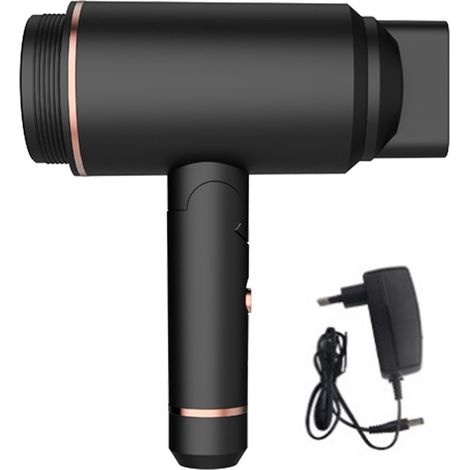Sèche-cheveux sans fil rechargeable sur batterie, portable et pliable, idéal pour la maison et les voyages. (1/5)