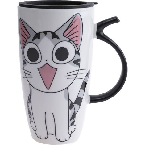 Grand Mug XXL - Chat Kawaii Happy 600ml - Design japonais (1/5)