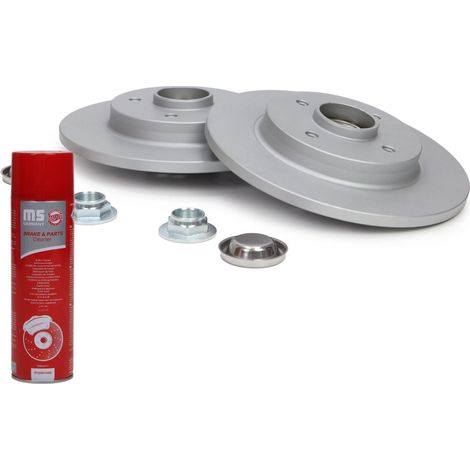 BREMSSCHEIBEN "MS" 2 STK BESCHICHTET mit Lager hinten CITROEN BERLINGO, C4 GRAND PICASSO I, C4 II, C4 (1/4)