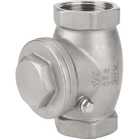 Rückschlagventil aus Edelstahl DN32 mit Einwegoszillation, Innengewinde, 200 PSI, für Wasser, Öl und Gas (1/5)