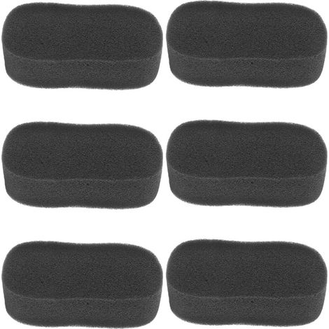 Lot de 6 Éponges Noires pour Toilettage de Chevaux, Nettoyage Doux et Haute Absorbance, Forme Rectangulaire pour Soins Quotidiens et Préparation Concours (1/5)