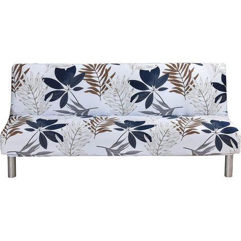Housse de Canapé sans Accoudoir 3 Places- Housse de Canapé Clic Clac 190x140CM pour Canapé- Extensible Universel Lavable Couverture de Canapé pour Canapé, Fleur (1/5)