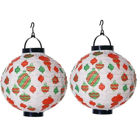 Lot de 4 lampes de Noël en papier