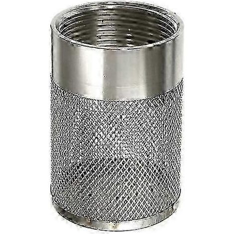Ansaugsieb aus Edelstahl für Gartenschläuche, einfach zu installierender Ansaugschlauch-Filterkopf für Bewässerungspumpen-53mm (1/5)