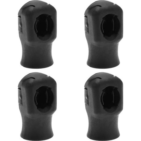 4 Pièces Raccord d'extrémité Ressort Connecteur Ressort Hayon Connecteur Ressort Pneumatique Hayon Voiture Plastique Caravanes Conversion Voiture Capot Démarrage M6x9.5mm pour rotule de 10 mm (1/5)