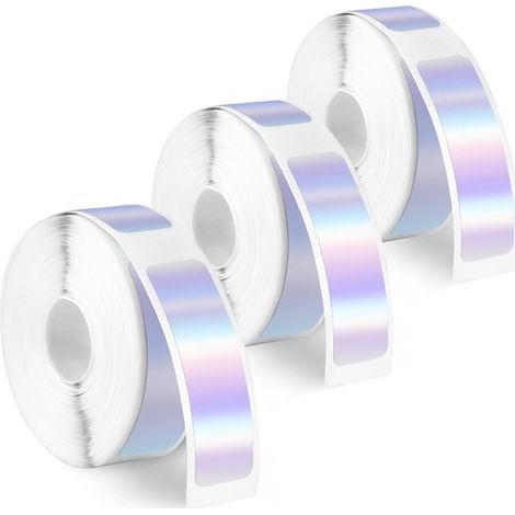 Nastro adesivo per etichette - Carta autoadesiva impermeabile - 12 mm x 40 mm (480 fogli) (1/5)
