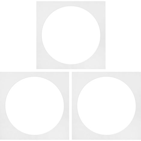 Passe-partout Design Simple Protection et Décoration Photo Lot de 3 Prédécoupés en Papier Blanc pour Cadres Photos pour Décorations Maison (1/5)
