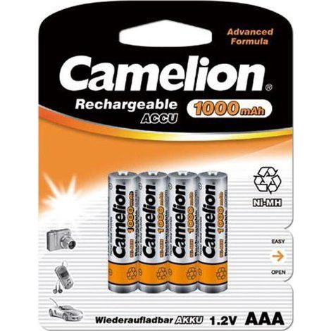 Paquete de 4 Accu Camelion AAA Micro 1000mAH