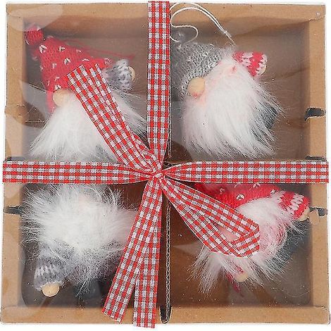 4-teiliger Weihnachtsbaumschmuck