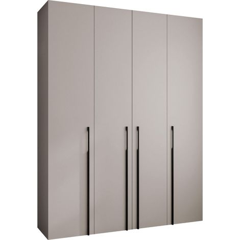 Armario Hartford 570, Cachemira, 246x190x42cm, Puertas de armario: Con bisagras, Número de estantes: 0 (1/5)